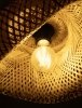 Lampa wisząca bambusowa pleciona kolor naturalny owalna boho rystykalna industrialna nad stół do salonu sypialni NULVERO LE45364 Luces Exclusivas